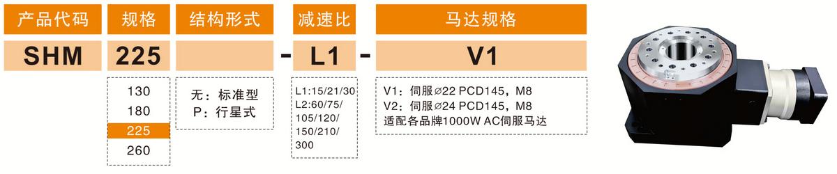SHM225-L1重载直角旋转平台