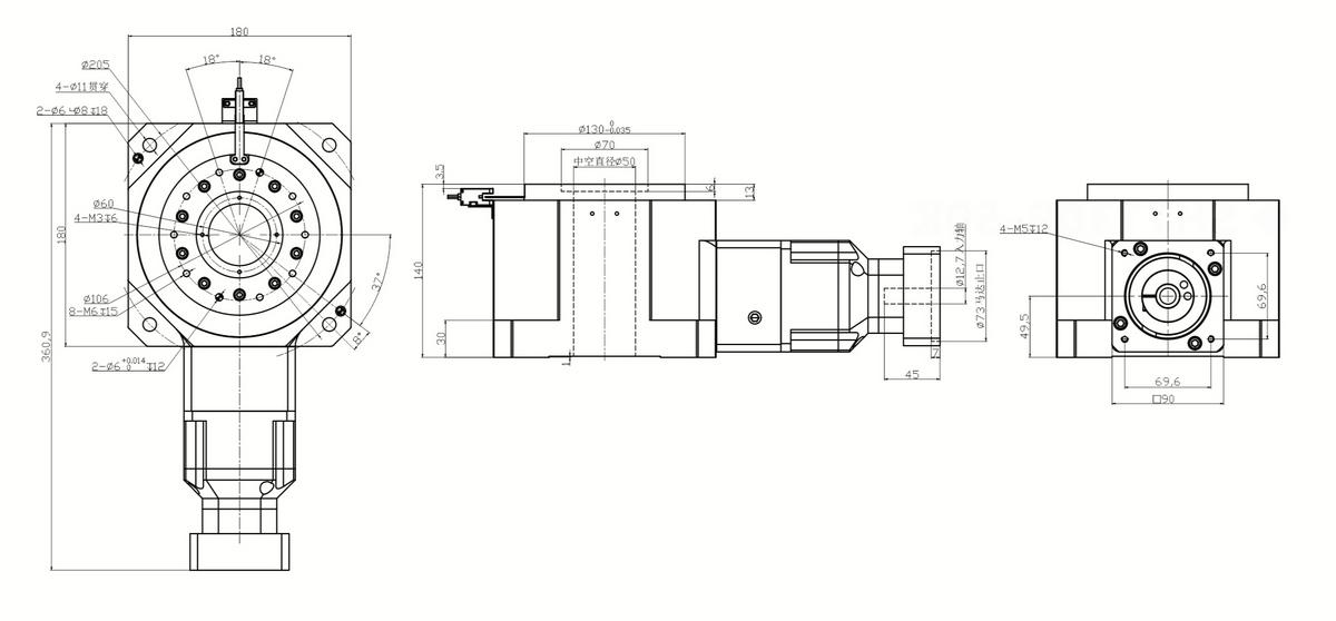 SHM180-L2重载直角旋转平台