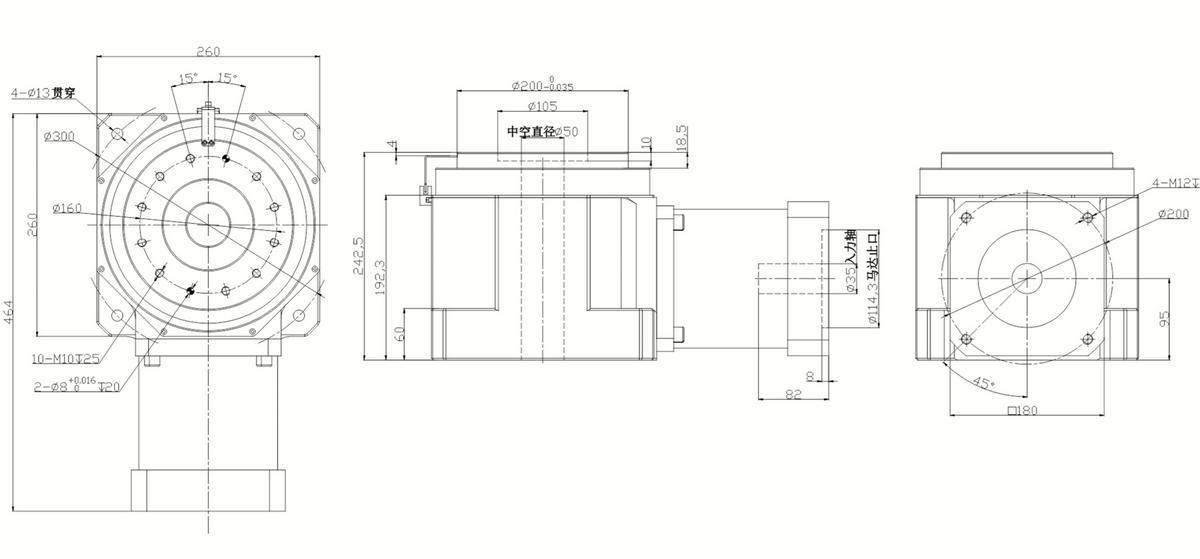SHM260-L1重载直角旋转平台