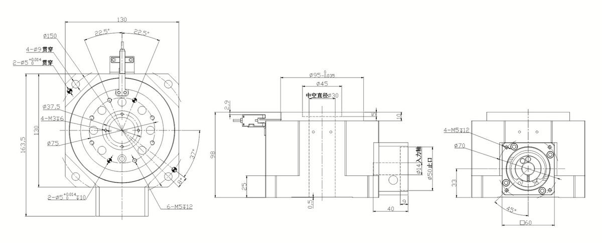 SHM130-L1重载直角旋转平台