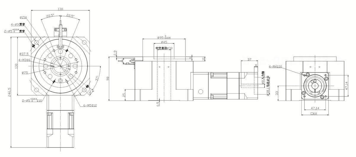 SHM130-L2重载直角旋转平台